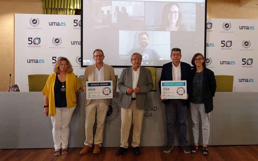 Foto: Universidad de Málaga. Ceremonia de la entrega de premios del II Concurso ‘Thesis Talk’